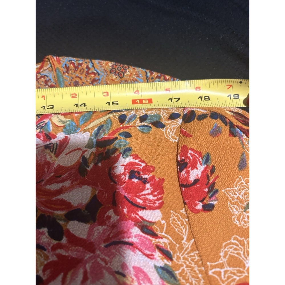 Anthropologie Fig and Flower Tunic Blouse~Plus 2XL~ Floral Boho Peasant Cottage - Picture 10 of 16